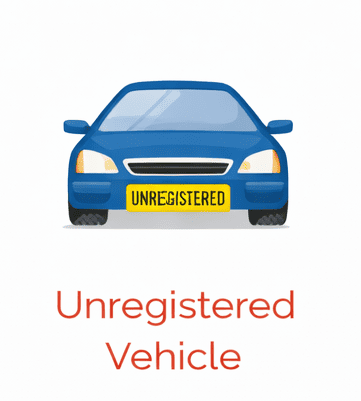 unregistered vehicle