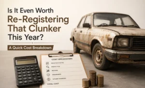 Read more about the article Is It Even Worth Re-Registering That Clunker This Year? A Quick Cost Breakdown