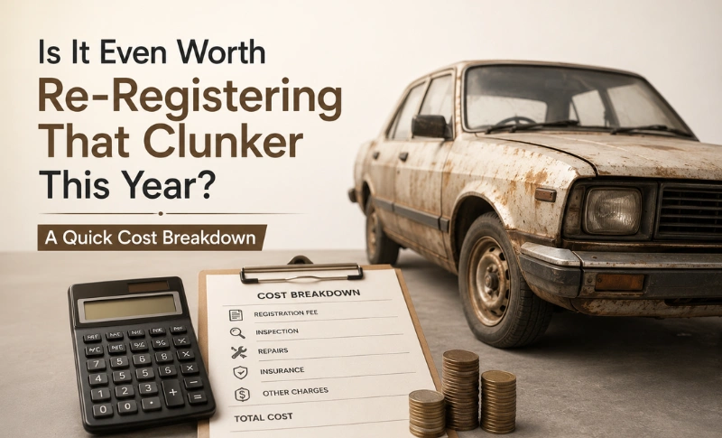 You are currently viewing Is It Even Worth Re-Registering That Clunker This Year? A Quick Cost Breakdown