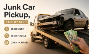 Read more about the article Junk Car Pickup, Step by Step: Zero Cost, Zero Hassle, Cash in Hand
