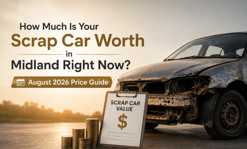 You are currently viewing How Much Is Your Scrap Car Worth in Midland Right Now? August 2026 Price Guide