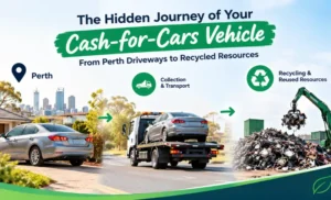 Read more about the article The Hidden Journey of Your Cash for Cars Vehicle: From Perth Driveways to Recycled Resources
