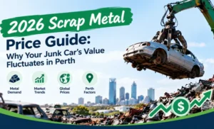 Read more about the article 2026 Scrap Metal Price Guide: Why Your Junk Car’s Value Fluctuates in Perth