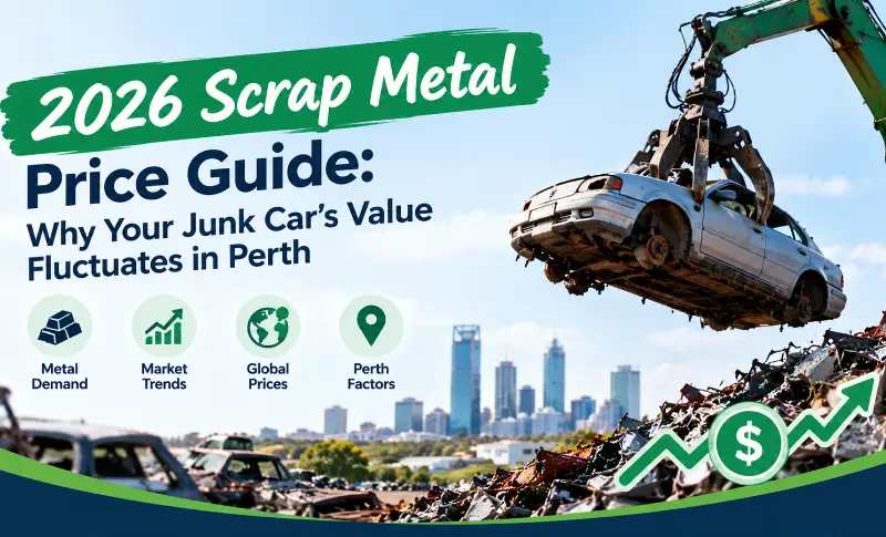 You are currently viewing 2026 Scrap Metal Price Guide: Why Your Junk Car’s Value Fluctuates in Perth