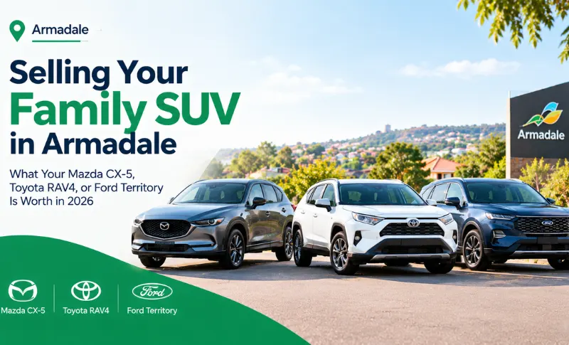You are currently viewing Selling Your Family SUV in Armadale: What Your Mazda CX-5, Toyota RAV4, or Ford Territory Is Worth in 2026